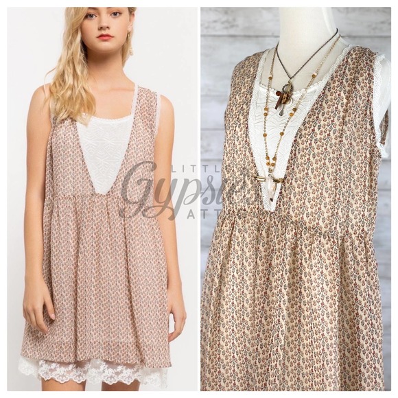 POL Dresses & Skirts - POL Farmhouse Babydoll Tunic Dress